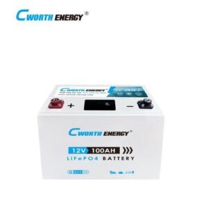 CWORTH ENERGY Cworth 1.3kWH 12V Lithium Battery (LiFePO4 12volts 100Ah)